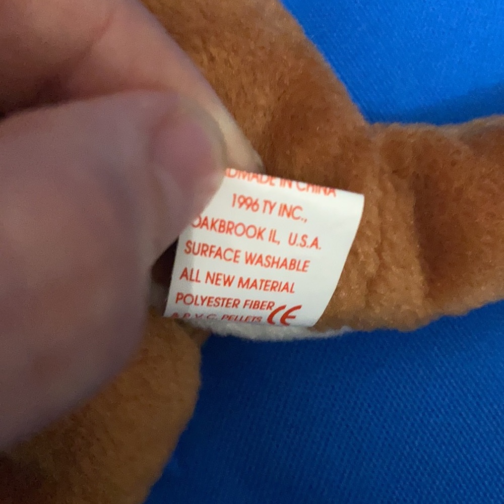 TY Beanie Baby Pouch Kangaroo 1996 NWTS ExcellentCondition - Picture 10 of 11